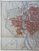 Parma Italy Italia 1842 Allodi city plan scarce lovely detailed Italian map