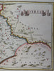 Syria coastal Antioch Chaldea Babylon Babylon 1768 Toms scarce hand color map