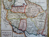 Persia 1701 Moll hand colored map