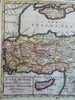 Asia Minor Turkey Assyria Armenia Cyprus Mesopotamia Georgia 1709 Moll map