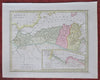 North Africa Roman Empire Carthage Hippo Libya 1798 Wilkinson Historical Map
