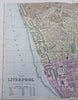 Liverpool England United Kingdom 1895 Bacon two sheet detailed city plan