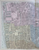 Liverpool England United Kingdom 1895 Bacon two sheet detailed city plan