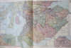 Scotland United Kingdom Edinburgh Glasgow Aberdeen 1895 Bacon three sheet map