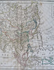 Asia Qing China Japan Korean island Company's Land outline 1815 Lattre map