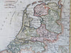 United Provinces Holland Netherlands Amsterdam 1800 Thomas & Andrews scarce map