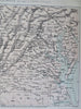 Mid-Atlantic Region Virginia Civil War Richmond 1868 Virtue & Yorston map