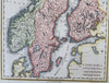 Sweden Norway Finland Scandinavia Jutland Gotland Oslo Stockholm 1844 Walker map