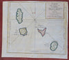 Comoro Islands Grand Comore Mayotte Moheli Anjouan 1760 Bellin map