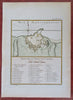 Candie Military Fortifications Haraklion Greece 1760 Bellin detailed city plan