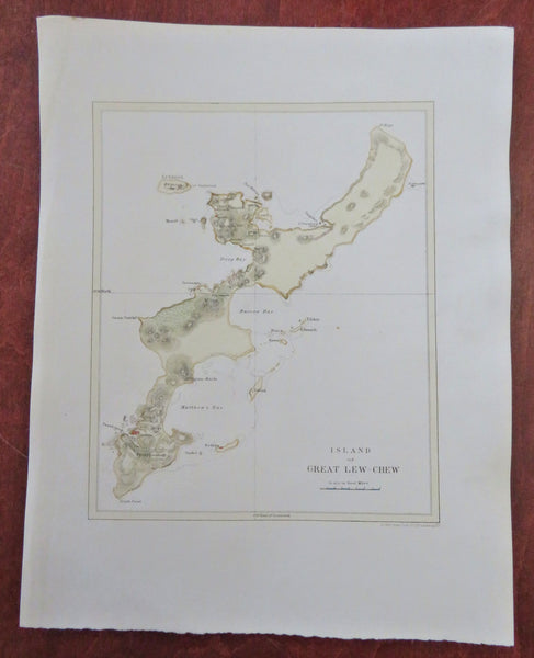 Okinawa Ryukyu Kingdom Naha Okinawa City c. 1850's Ackermann map ...