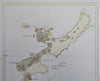 Okinawa Ryukyu Kingdom Naha Okinawa City c. 1850's Ackermann map