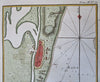 Yarmouth England Norfolk City Walls c. 1760 Bellin hand color engraved fine map
