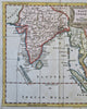 Mughal India Southeast Asia Thailand Indonesia Malaysia Vietnam 1772 Jeffery map