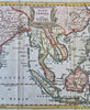 Mughal India Southeast Asia Thailand Indonesia Malaysia Vietnam 1772 Jeffery map