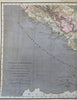 Southern Italy Roman Empire Latium Rome Apulia 1806 Tanner hand color map