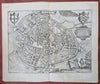 Lier Brabant Belgium Low Countries 1612 Blaeu Guicciardini lovely city plan map