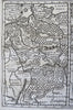 Germanic Tribes Ancient Germany Rhine River Danube 1711 Moll engraved map