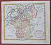 Russian Empire Muscovy Finland Novgorod Moscow 1788 Kitchin hand color map