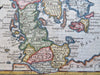 Kingdom of Denmark Fyn Jylland Sjaelland Scania Copenhagen 1709 Moll map