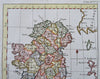 Ireland Dublin Derry Galway Belfast Killarney Waterford c. 1760 engraved map