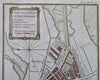 Amsterdam Holland Netherlands City Plan Canal Fort Harbor c. 1780 engraved map