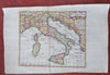 Italy Rome Florence Genoa Venice Milan Turin Naples c. 1700 Sanson engraved map