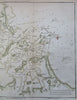 Boston Harbor Mass. Coastal Survey 1850 Blunt nautical map hand color