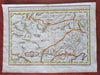 Central Asia Western Tartary Lake Baikal Silk Road c. 1749 engraved color map