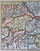 Roman Provinces Austria Veneto Italy Noricum Vindelicia 1711 Cluverius map