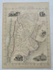 South America Chili La Plata c. 1850 Tallis Rapkin decorative hand colored map