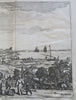 Brazil Coast Paraiba River Dutch Fort 1671 Ogilby Montanus harbor view merchants