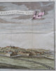 Charleroi Belgium Wallonia City Walls 1738 Tirion antique engraved city view