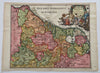 Low Countries Netherlands Belgium Holland 1697 Cluverius decorative map