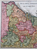 Low Countries Netherlands Belgium Holland 1697 Cluverius decorative map