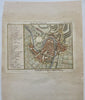 Verona Italy Fortifications Churches Piazzas Star Fort 1770 engraved city plan