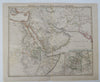 Arabian Peninsula Red Sea Mecca Persia Iran Tehran Abyssinia 1860 Stieler map