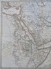 Arabian Peninsula Red Sea Mecca Persia Iran Tehran Abyssinia 1860 Stieler map