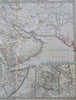 Arabian Peninsula Red Sea Mecca Persia Iran Tehran Abyssinia 1860 Stieler map