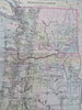 Washington & Oregon Pacific Northwest Seattle Portland Eugene 1889 Bradley map