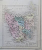 New Zealand Western Australia Tasmania Van Diemen's Land c 1853 Black Hughes map