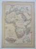 Africa Madeira Port Aden Mountains of Moon Fictional Cartography 1853 Black map