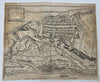 Cuneo Piedmont Savoy Northern Italy Fortifications Battle c. 1740 Basire map