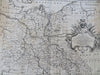 Northeast Germany Prussia Bohemia Poland Berlin Danzig Saxony c. 1740 Bowen map