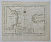 Tierra del Fuego Magellan Straits South America Argentina 1753 Bellin map