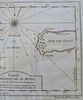 Tierra del Fuego Magellan Straits South America Argentina 1753 Bellin map