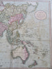 Asia 1811 Cary folio map Qing China Japan British India Ottoman Empire Russia