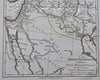 Parthian Empire Persia Middle East Georgia Armenia c. 1780 Bonne historical map