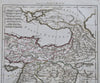 Parthian Empire Persia Middle East Georgia Armenia c. 1780 Bonne historical map