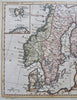 Scandinavia Sweden Denmark Norway Finland Baltic Sea 1772 Kitchin map